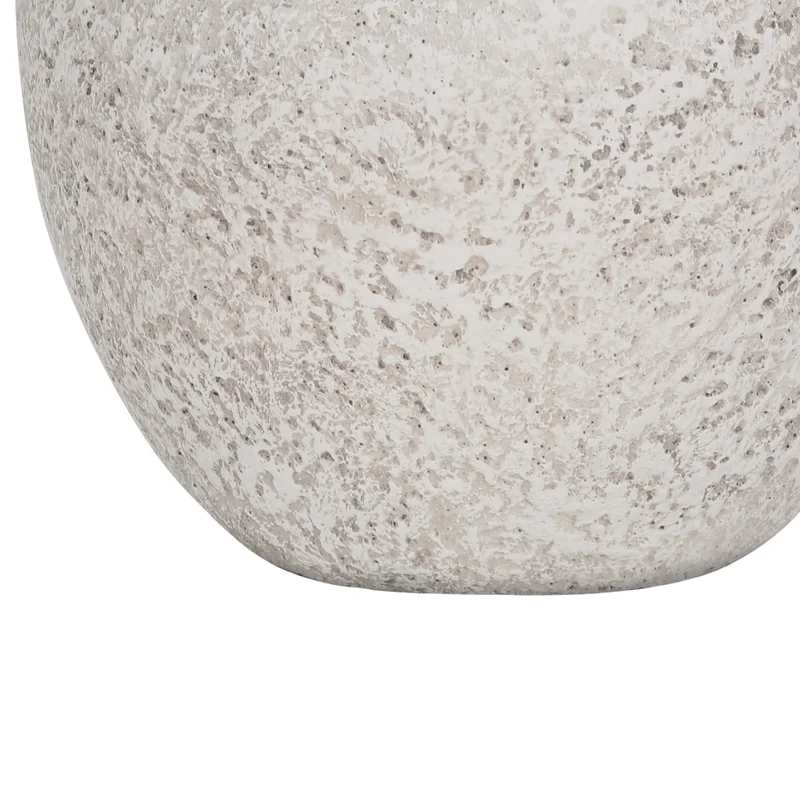 Lampe de table en béton crème texturé 22 po - I 9732