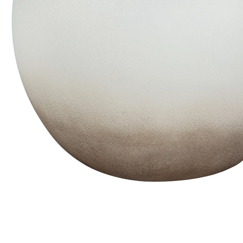 Lampe de table en céramique crème avec des nuances brunes 21 po - I 9722