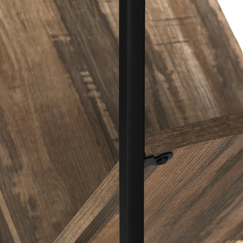 Étagère en métal noir avec 6 tablettes en MDF/stratifié - I 2200-2201-2202