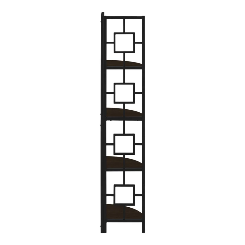Étagère de coin en métal avec 4 tablettes en MDF/stratifié - I 3610-3611-3612-3613
