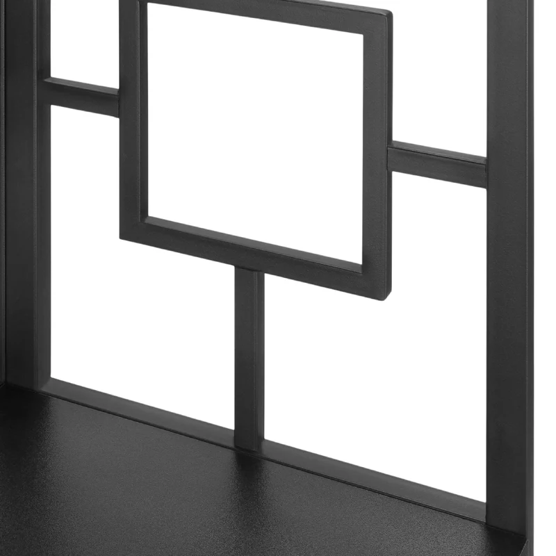 Étagère de coin en métal avec 4 tablettes en MDF/stratifié - I 3610-3611-3612-3613