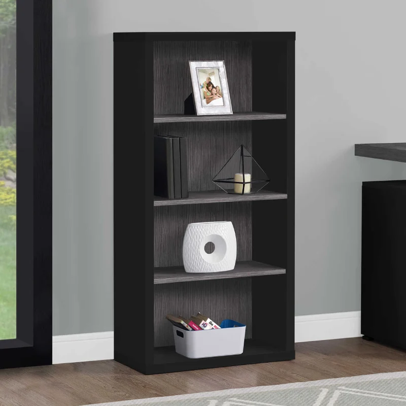Étagère en MDF/stratifié avec 4 tablettes - I 7404-7405-7406-7407-7059-7060
