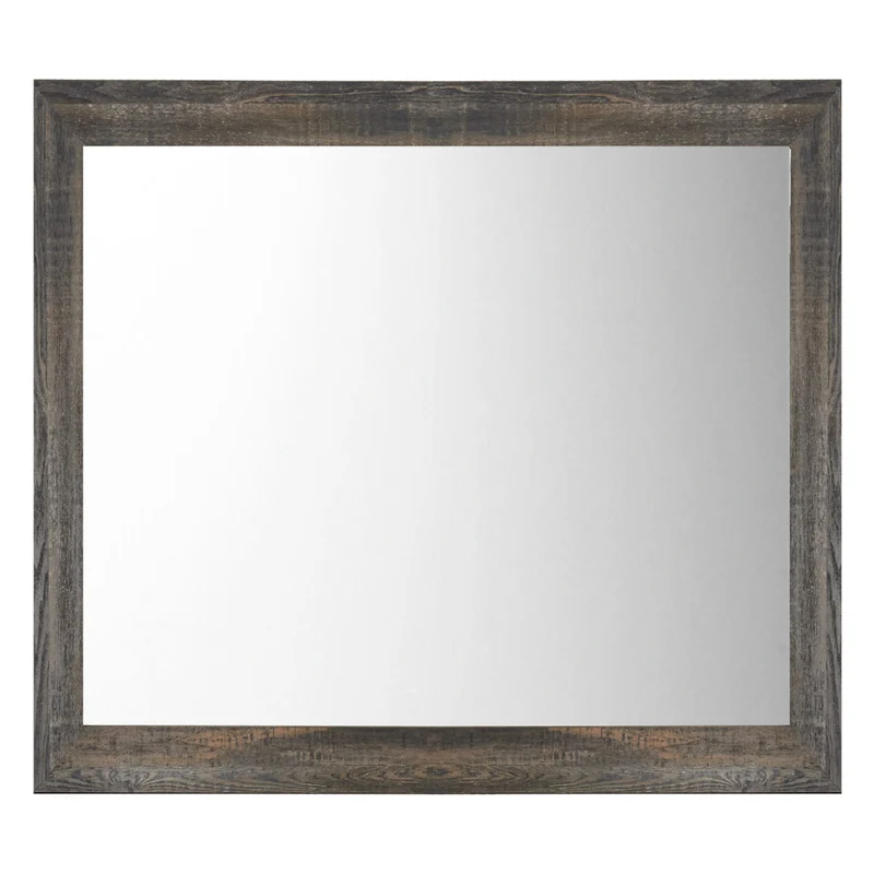 Miroir de bureau en bois/MDF multi gris - Drystan
