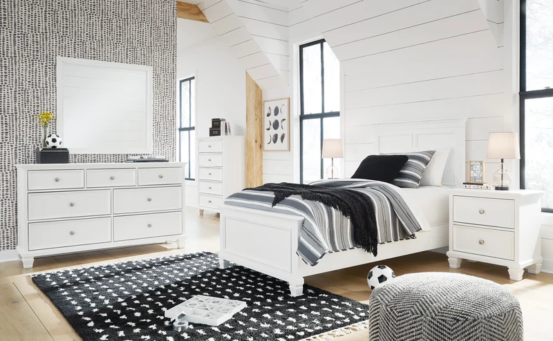 Mobilier de chambre à coucher 5 pièces Simple / Double / Grand / Très grand - Fortman