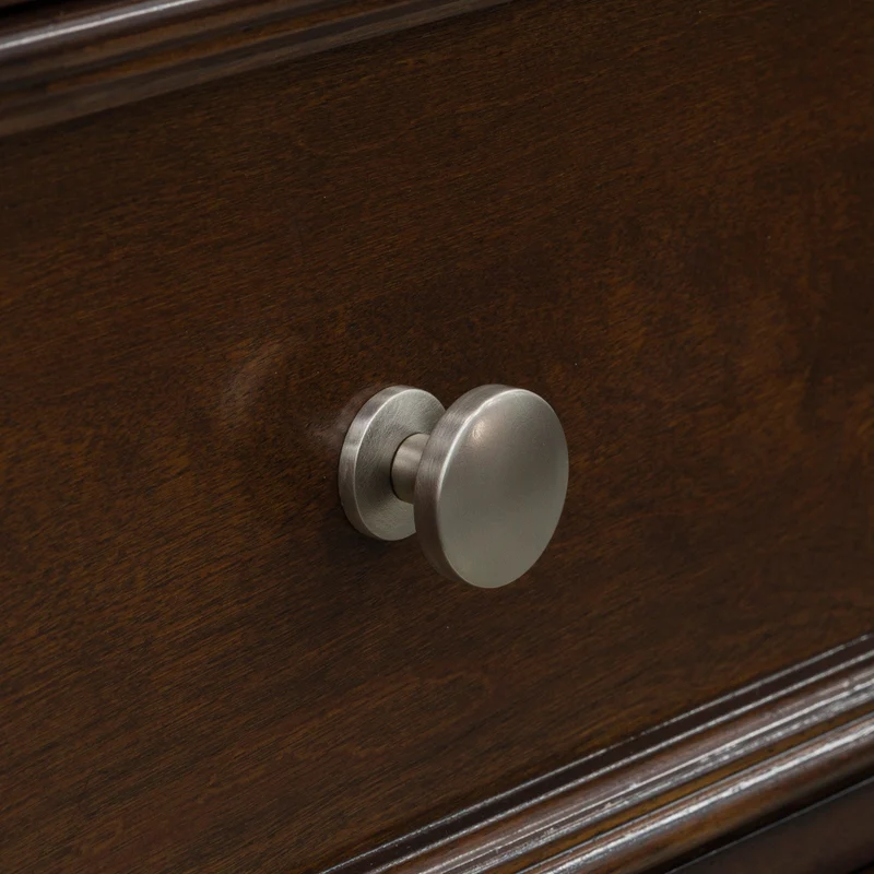 Bureau à 7 tiroirs en bois/placage brun foncé - Danabrin
