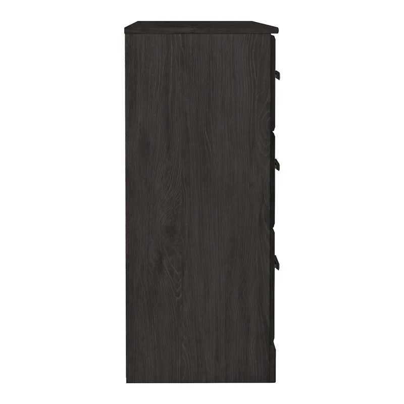 Bureau à 6 tiroirs en bois/placage noir - Belachime