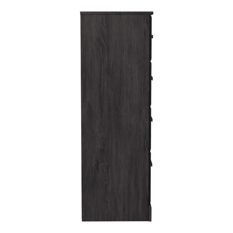 Commode à 4 tiroirs en bois/placage noir - Belachime