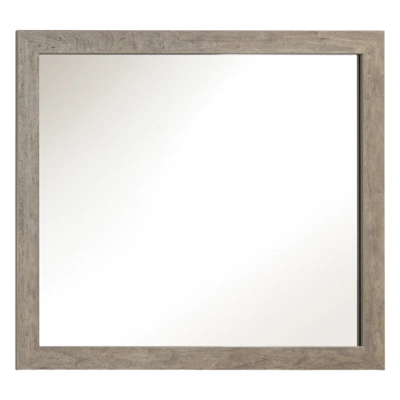 Miroir de bureau en bois/placage gris - Culverbach