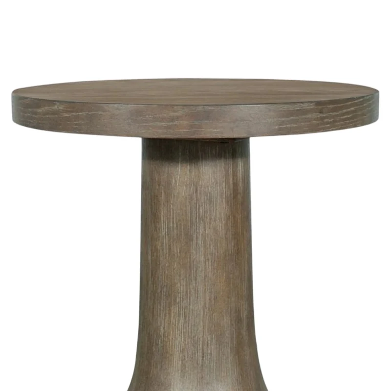 Table de bout en bois/placage de chêne brun grisâtre - Bosley