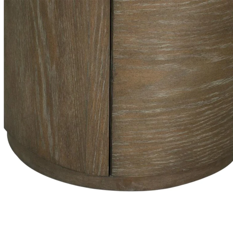 Table de bout en bois/placage de chêne brun grisâtre avec 1 tiroir - Bosley