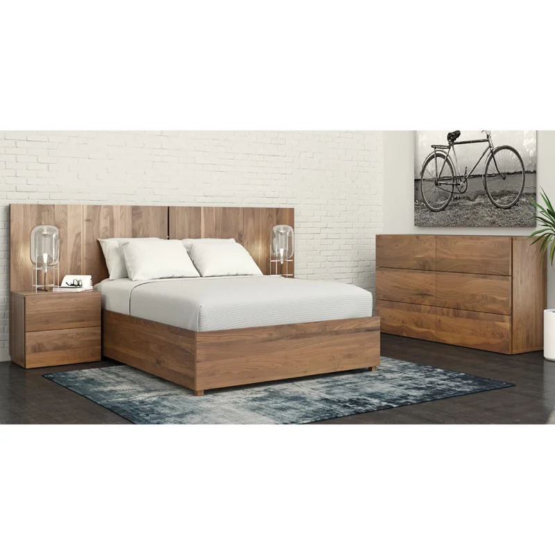 Mobilier de chambre à coucher 4 pièces Grand lit - Ora
