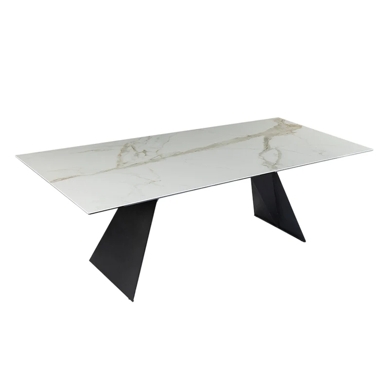Table de salle à manger rectangulaire en céramique - Hugo