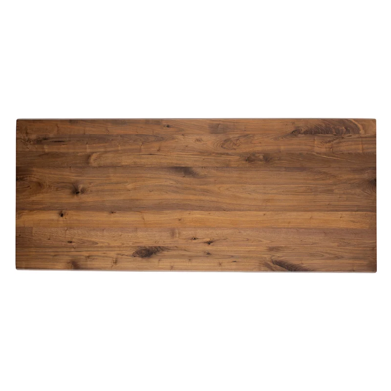Table de salle à manger rectangulaire en bois noyer - Hugo