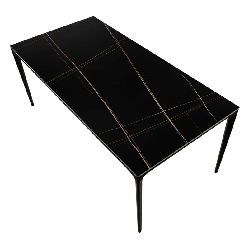 Table de salle à manger rectangulaire en pierre frittée - Ryan