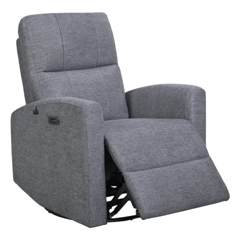 Fauteuil berçant, pivotant et inclinable motorisé en tissu - Florence