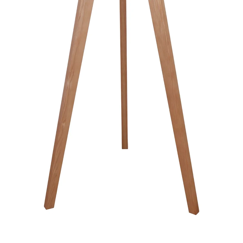 Lampe sur pied trépied en bois naturel avec DEL intégré 62 po. - Taylor