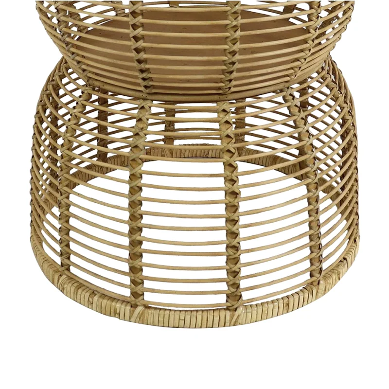 Table d'appoint en bois et en bambou naturel - Barou