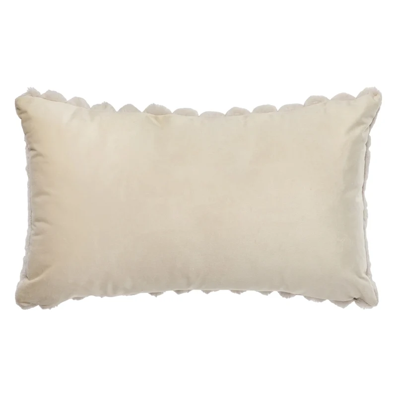 Coussin 12 x 20 po en fausse fourrure - Raya
