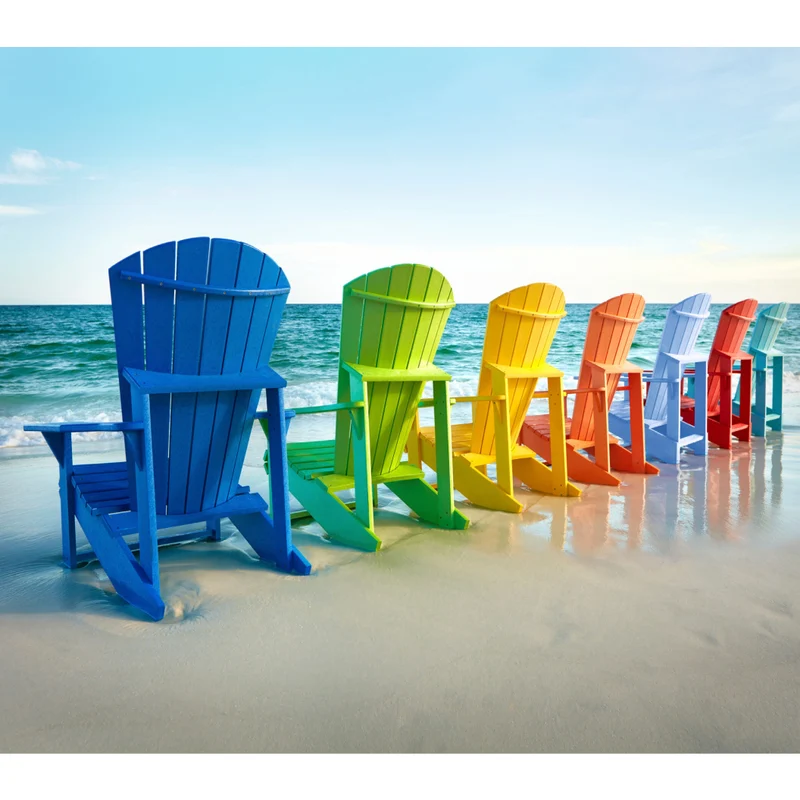 Chaise extérieure en plastique recyclé - Adirondack Classique C01