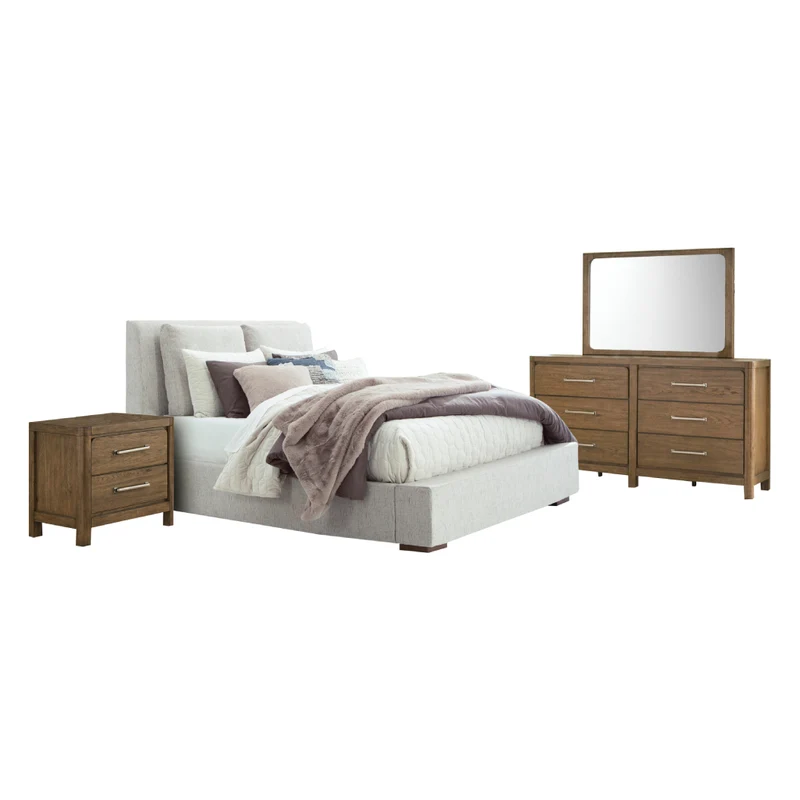 Mobilier de chambre à coucher 5 pièces Grand lit - Cabalynn Dressoni
