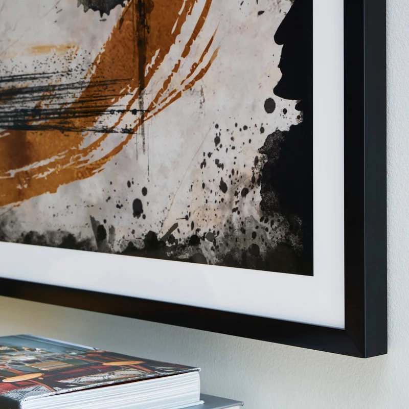 Toile 63 x 37 po avec un cadre noir - Clefting