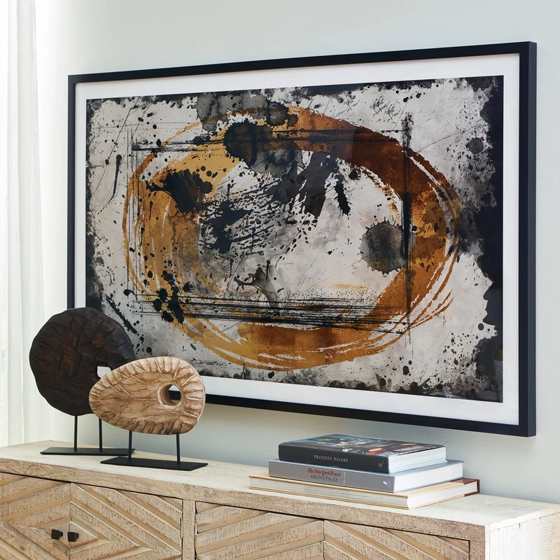 Toile 63 x 37 po avec un cadre noir - Clefting