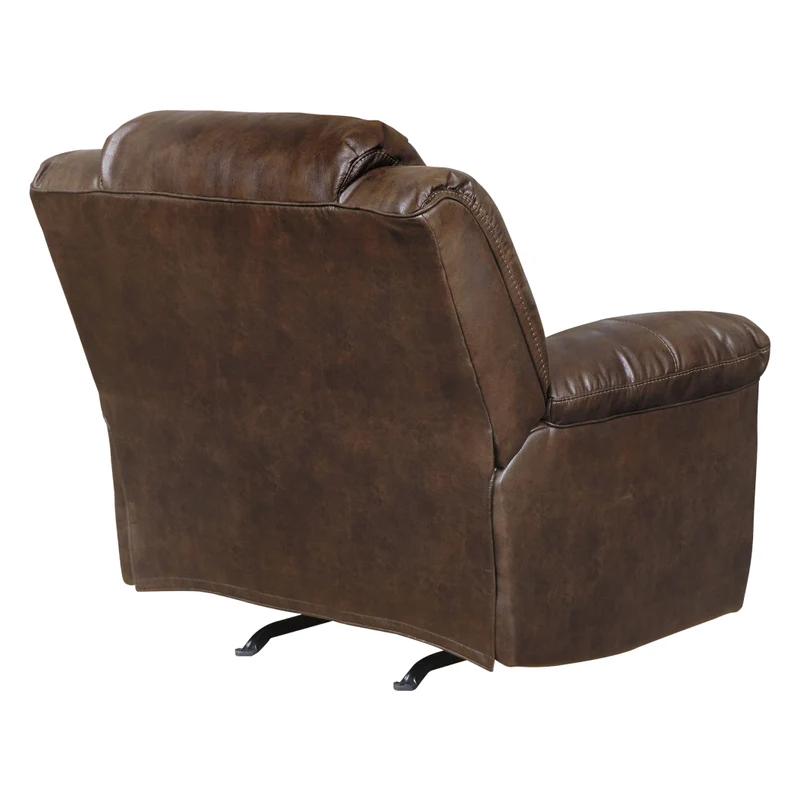 Fauteuil berçant et inclinable aspect cuir - Stoneland