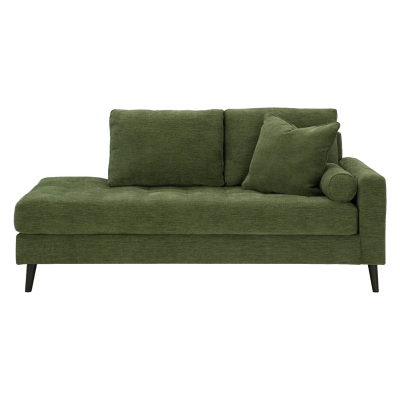 Chaise longue d'angle en tissu avec coussins - Bixler
