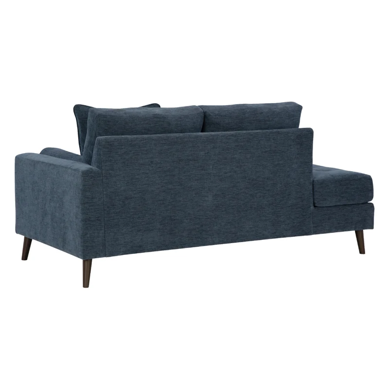 Chaise longue d'angle en tissu avec coussins - Bixler