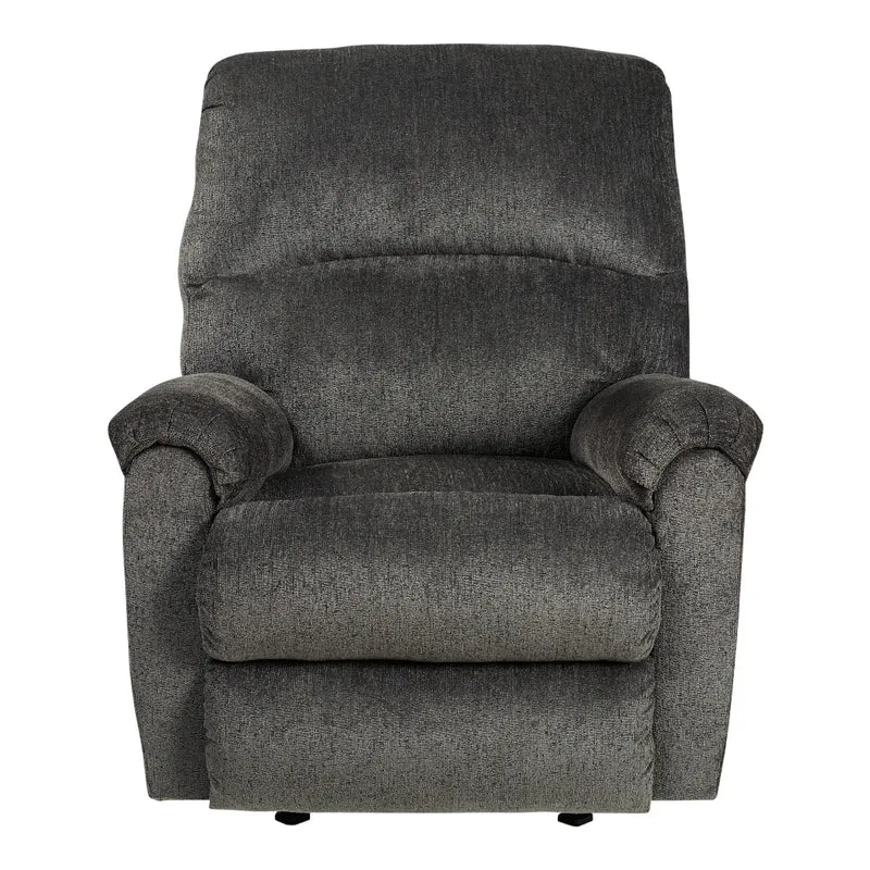 Fauteuil inclinable en tissu gris foncé - Ballinasloe