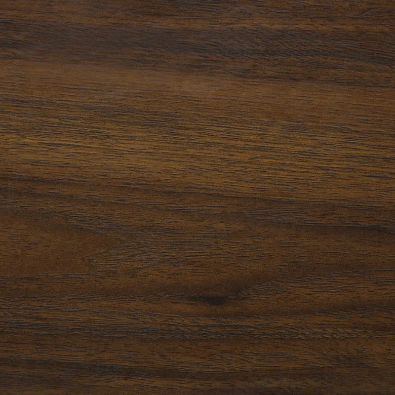 Table de chevet à 2 tiroirs en bois/MDF brun noyer - I 5233