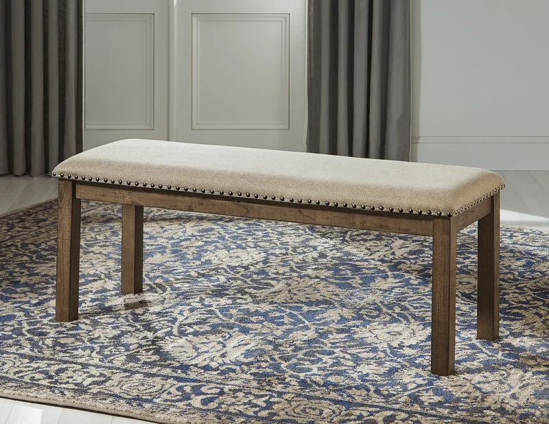 Banc de salle à manger en bois avec assise rembourrée - Moriville