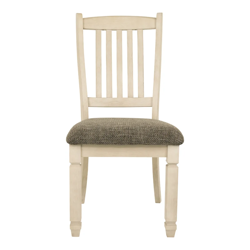 Ensemble de 2 chaises de salle à manger en bois avec assise rembourrée - Bolanburg