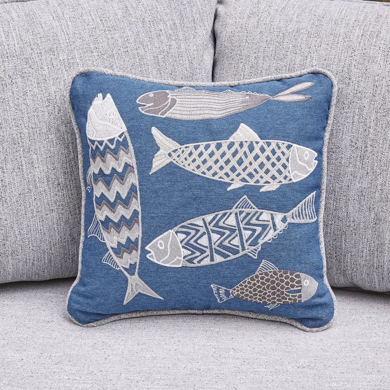 Sectionnel extérieur 3 pièces en tissu Nuvella et en osier gris pâle avec coussins - Naples Beach