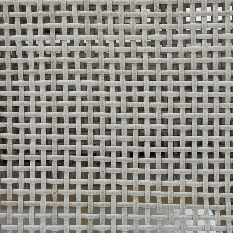 Sofa extérieur en tissu Nuvella et en osier gris pâle avec coussins - Seton Creek