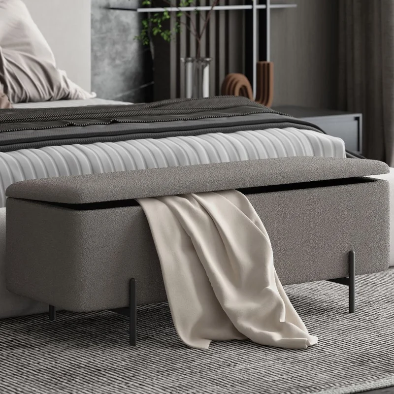 Banc de rangement en tissu - Ezro