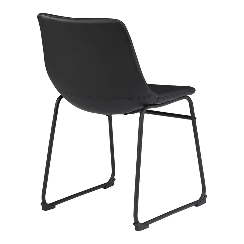 Ensemble de 2 chaises de salle à manger aspect cuir - Centiar