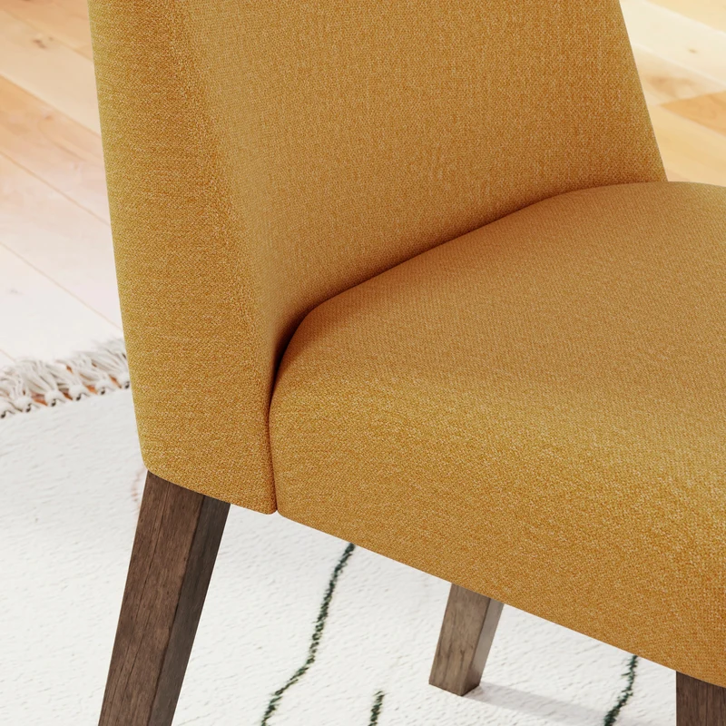 Ensemble de 2 chaises de salle à manger rembourrées en tissu - Lyncott