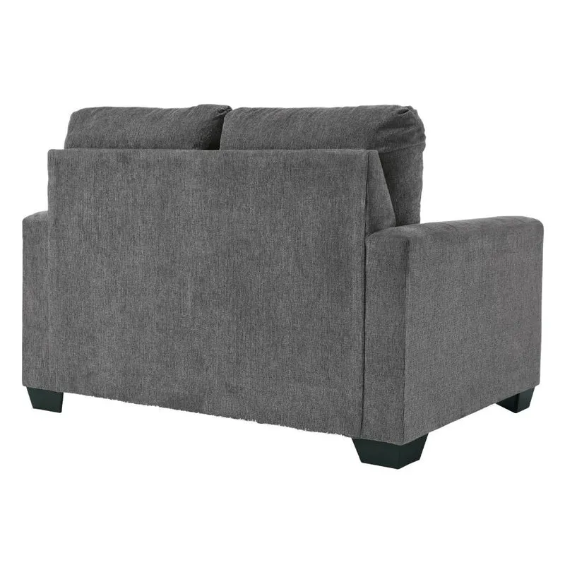 Sofa-lit en tissu gris étain avec matelas 3 grandeurs - Rannis