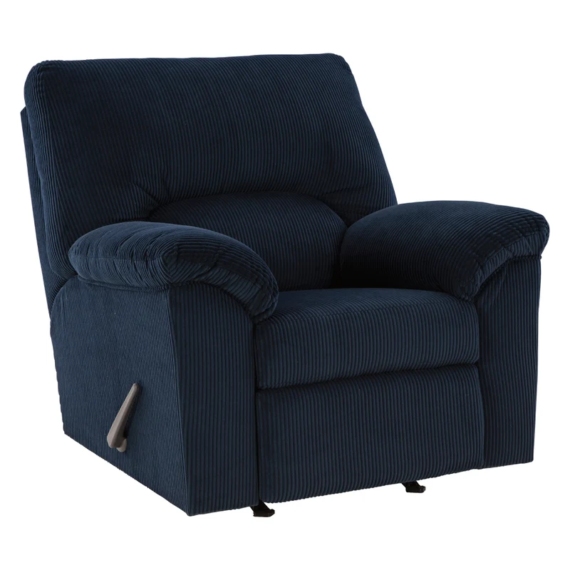 Fauteuil berçant et inclinable en tissu corduroy - SimpleJoy