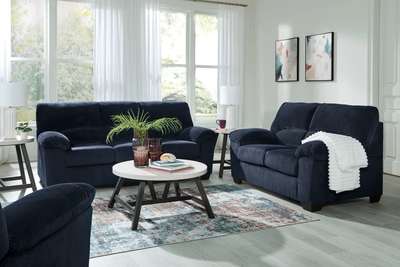 Fauteuil berçant et inclinable en tissu corduroy - SimpleJoy