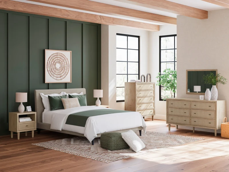 Mobilier de chambre à coucher 5 pièces Grand lit - Cielden