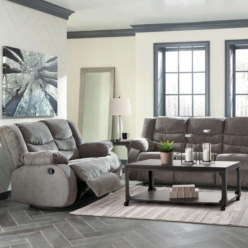 Causeuse inclinable en tissu gris - Tulen