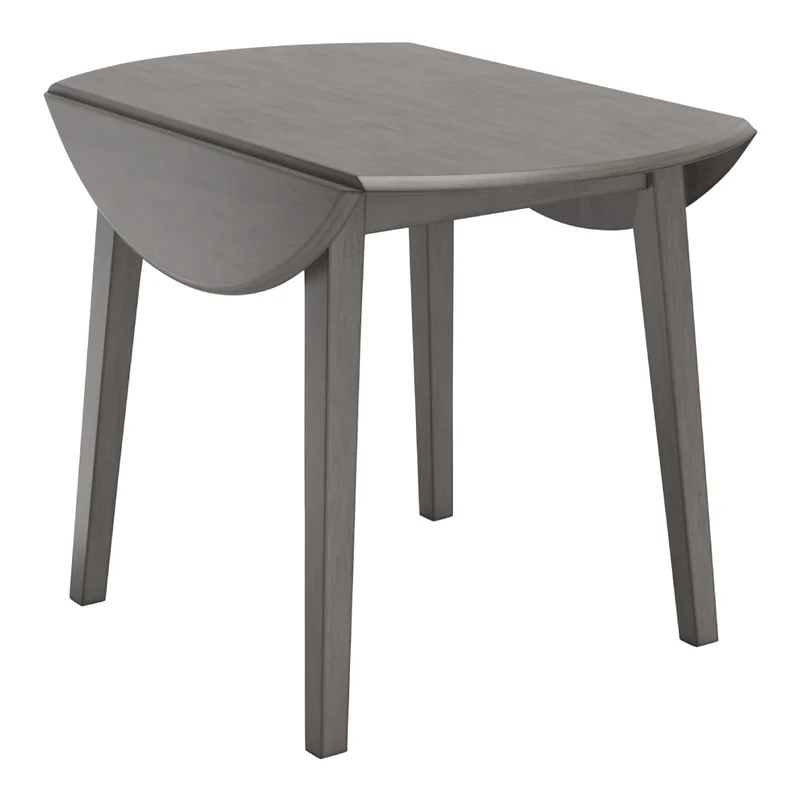 Table de salle à manger extensible en bois/placage gris - Shullden