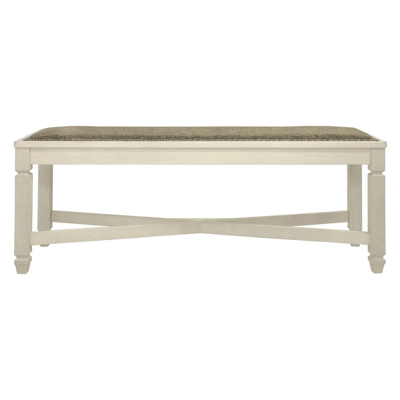 Banc de salle à manger rembourré en tissu brun - Bolanburg