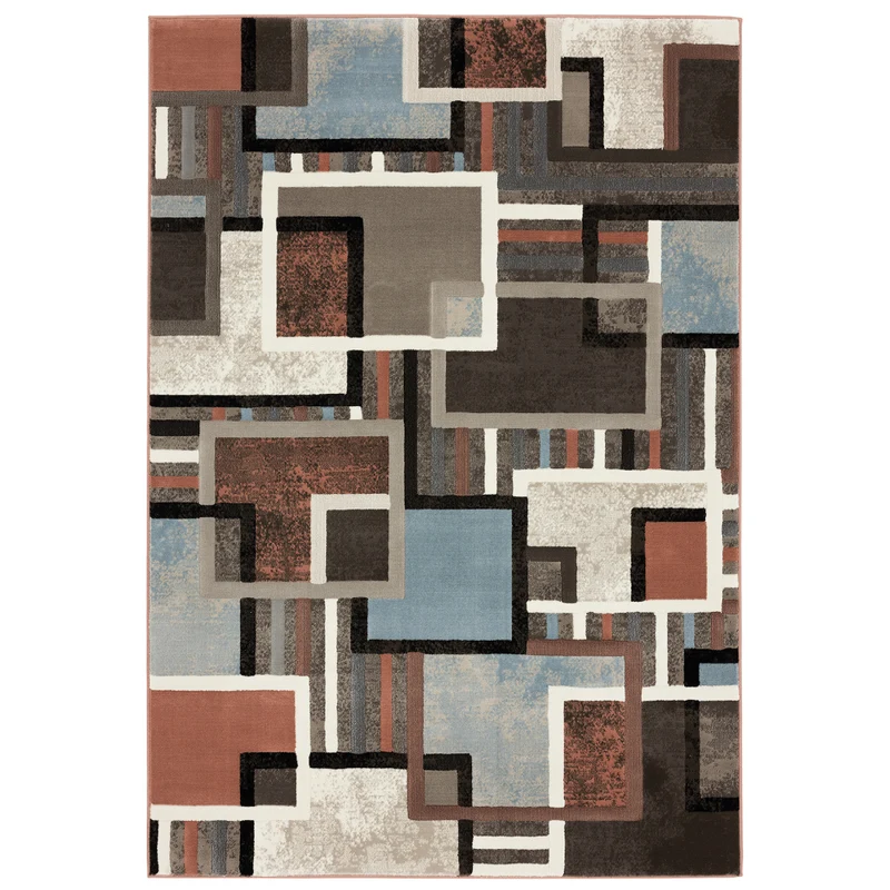 Tapis 5 pi x 8 pi - Flamingo