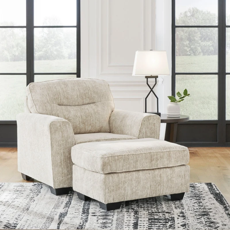 Fauteuil surdimensionné en tissu - Lonoke