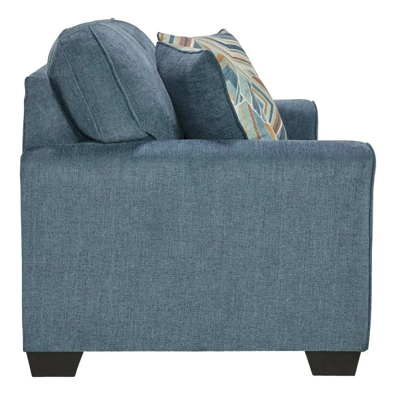 Causeuse en tissu texturé avec coussins - Cashton