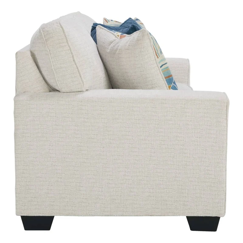 Sofa en tissu texturé avec coussins - Cashton