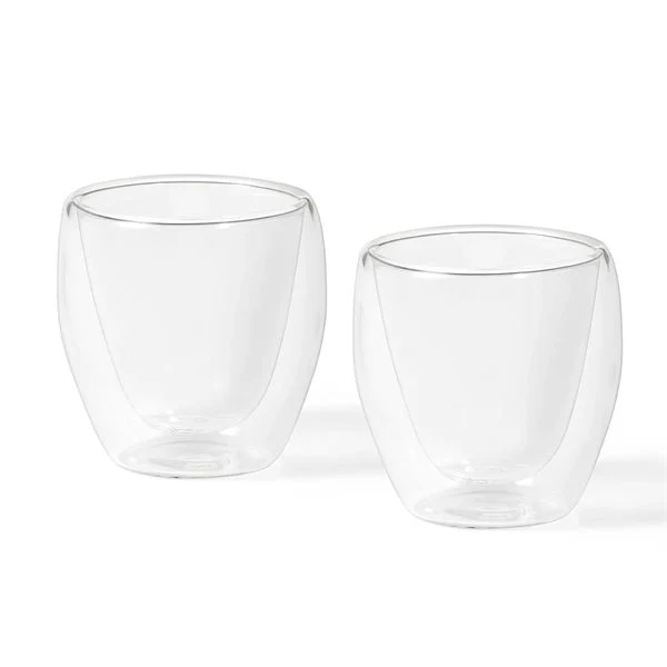 Ensemble de 2 verres à espresso à double paroi